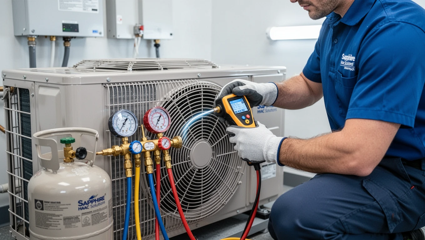 Freon/Refrigerant Leak Detection & Recharging